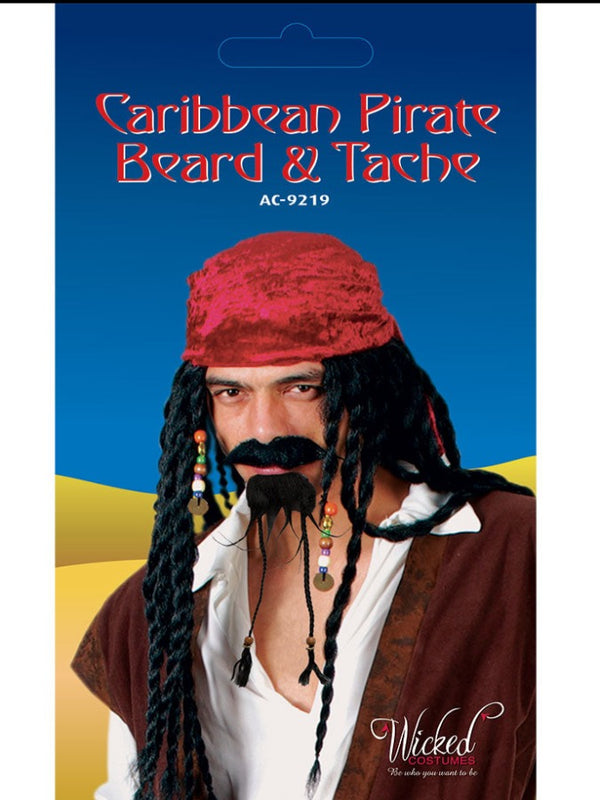 Carribbean Pirate Beard & Tash