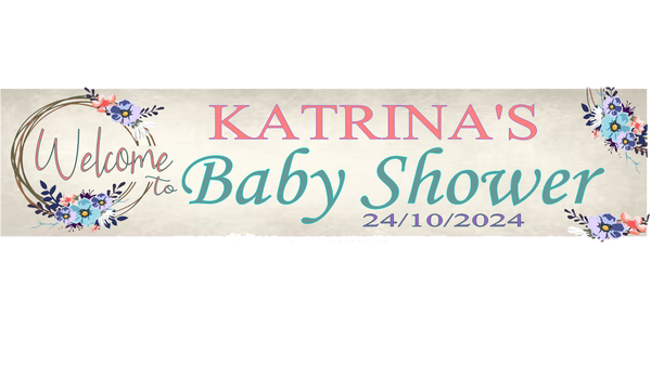 Personalised Baby shower Banner