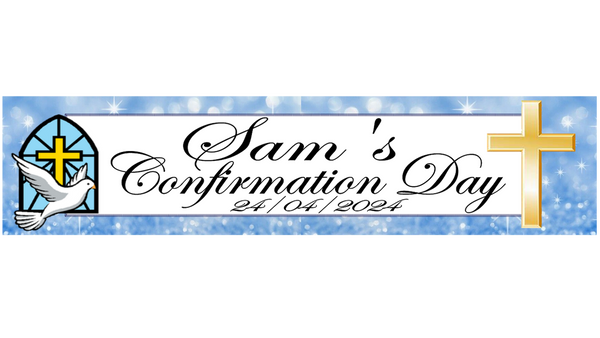 Personalised Confirmation Day Banner