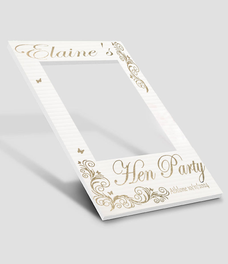 Personalised Classy Floral Hen Party Selfie Frame
