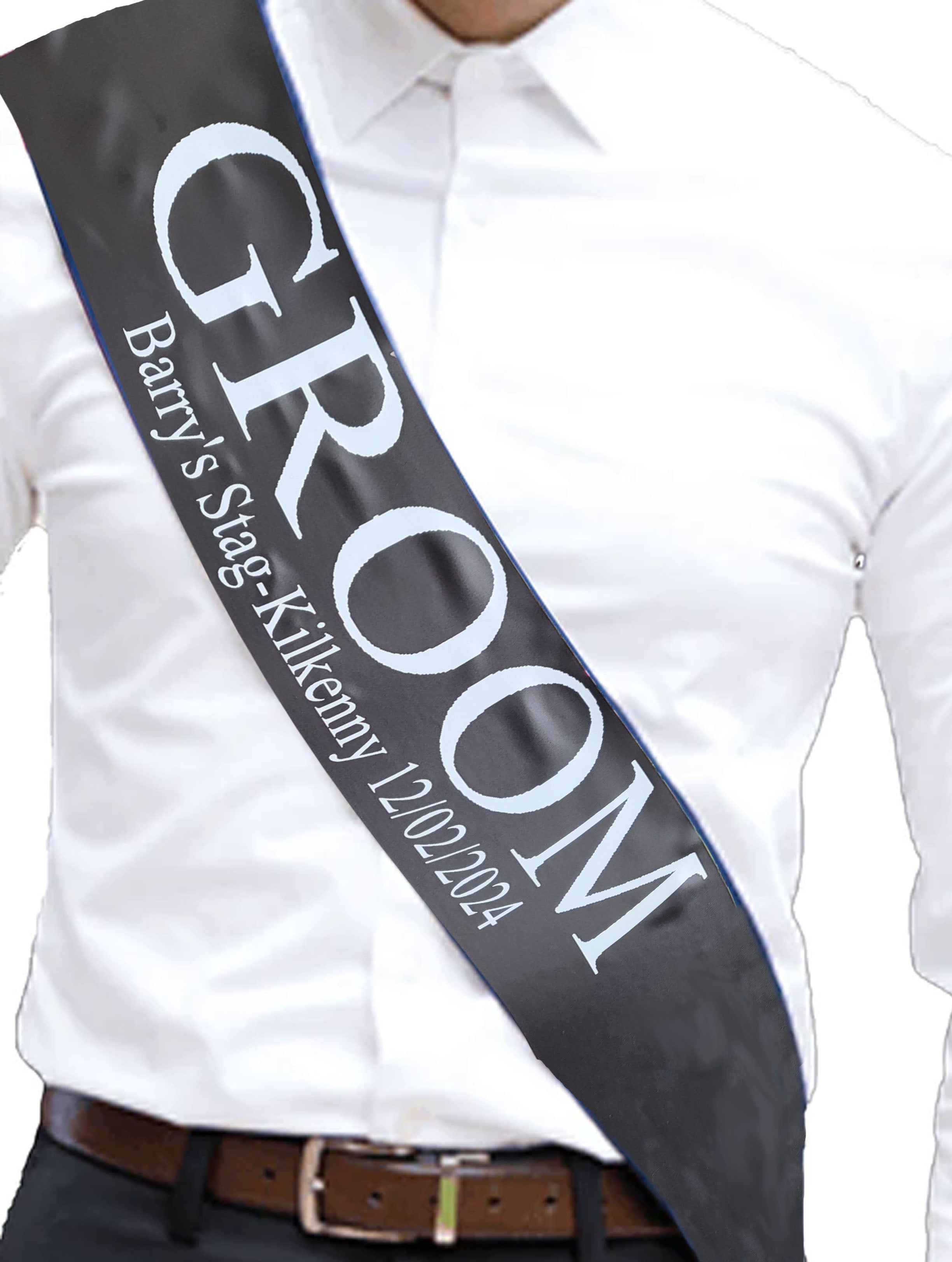 Personalised GROOM Sash
