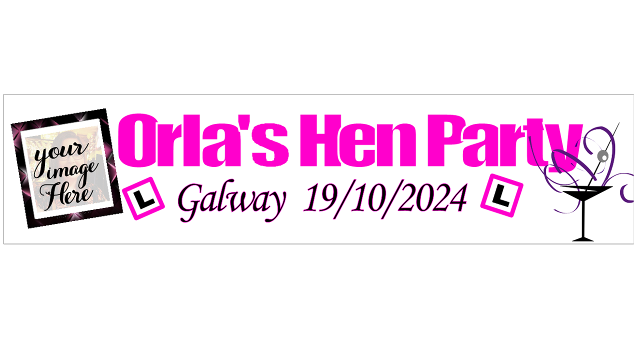 Personalised Hen Party Banner with Photo