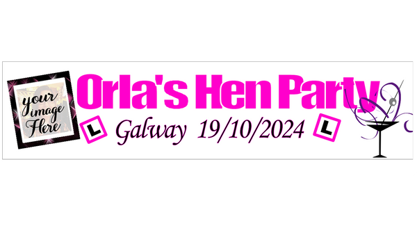 Personalised Hen Party Banner with Photo