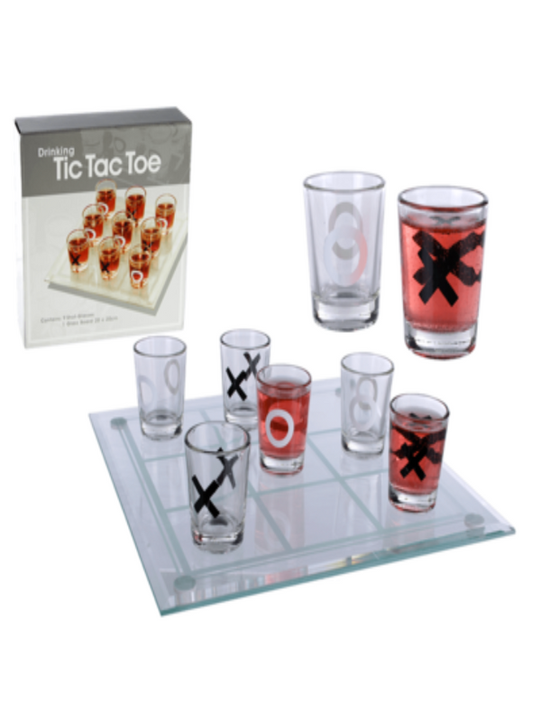 Drinking Game, Tic Tac Toe with 9 glasses