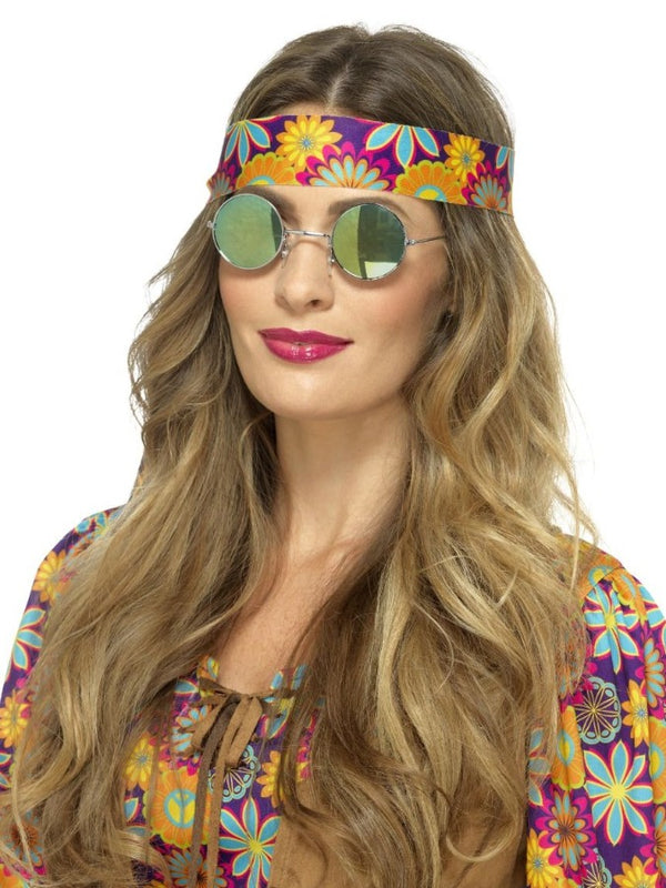 Hippie Specs, Mirrored, Green & Blue
