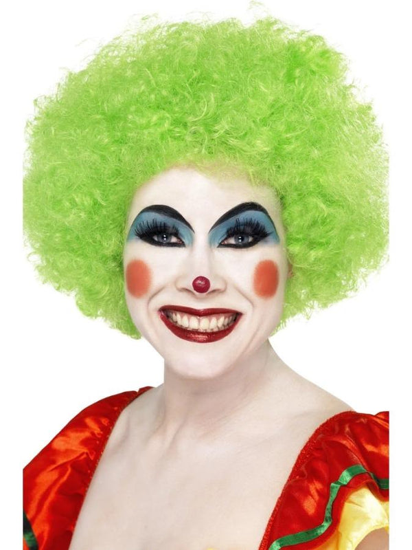 crazy clown wig green