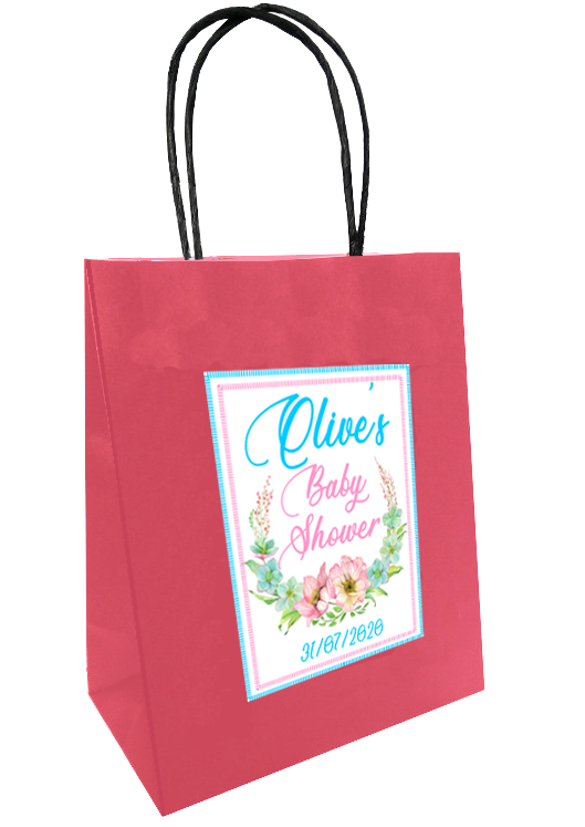 Baby shower Personalised Gift Bag