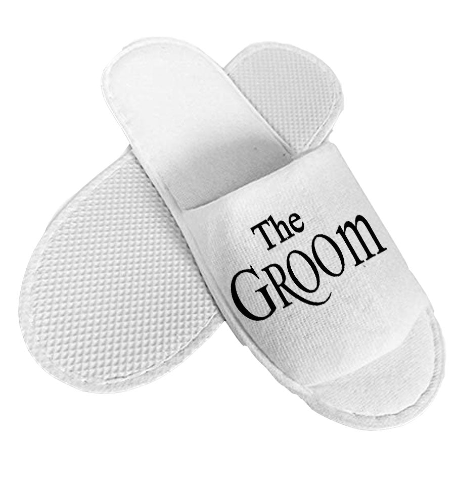 Groom slippers best sale