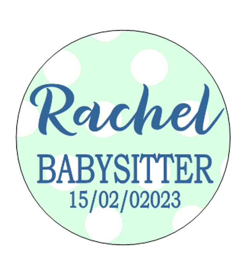 Babyshower Personalised Badge