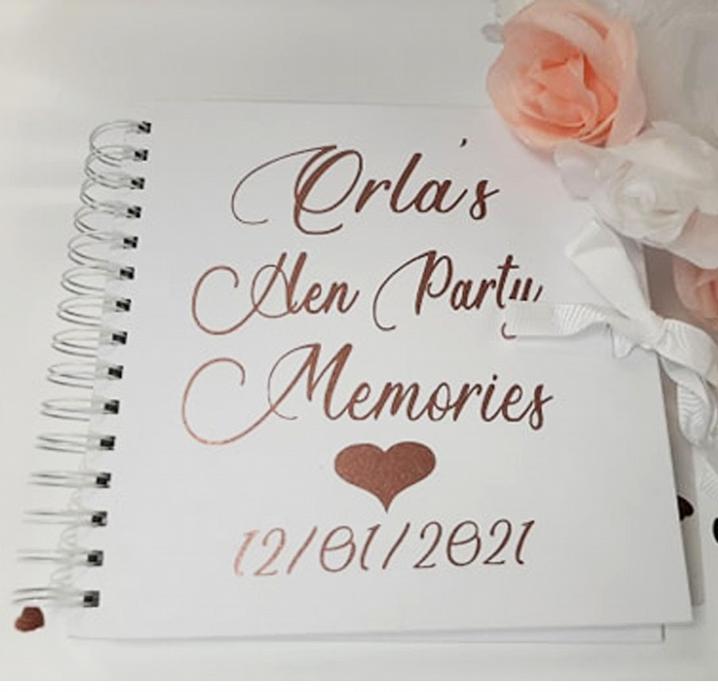 Personalised Hen Party Memory Book