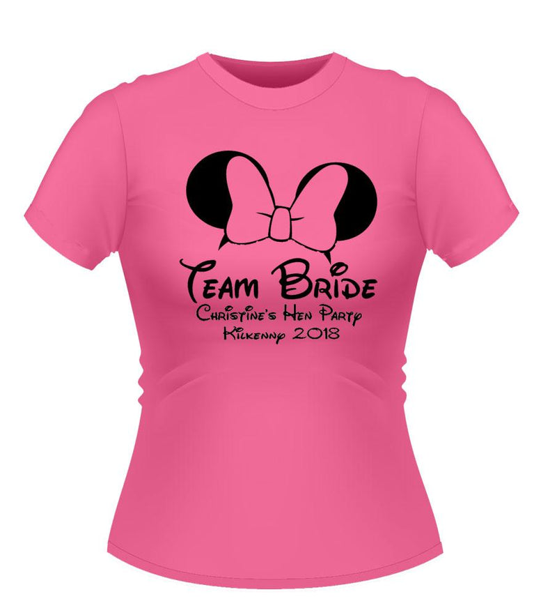 Disney Theme Personalised Hen Party Tshirt