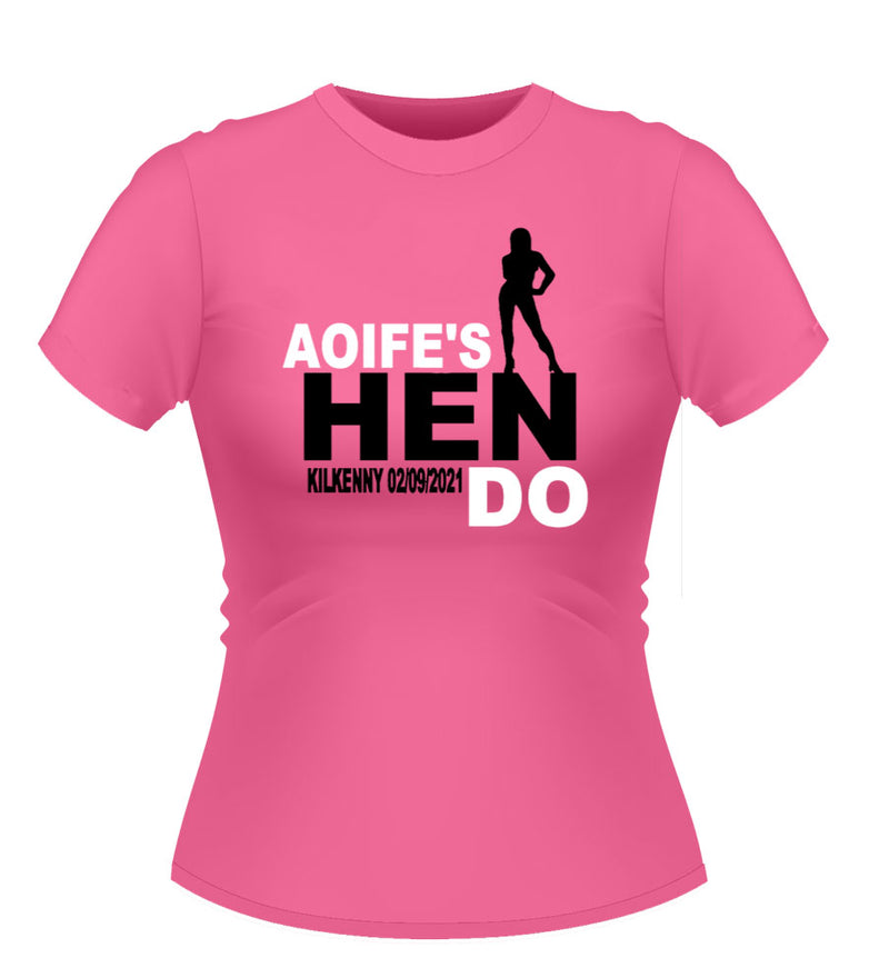 'Hen Do' Personalised T-Shirt