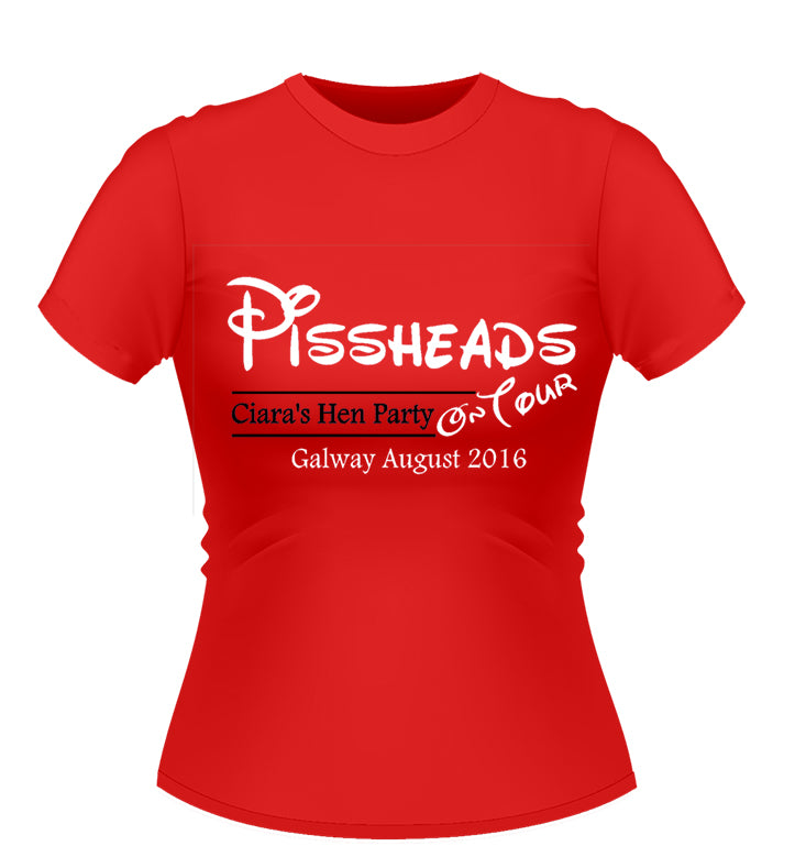Hen Party T-Shirt Pissheads design