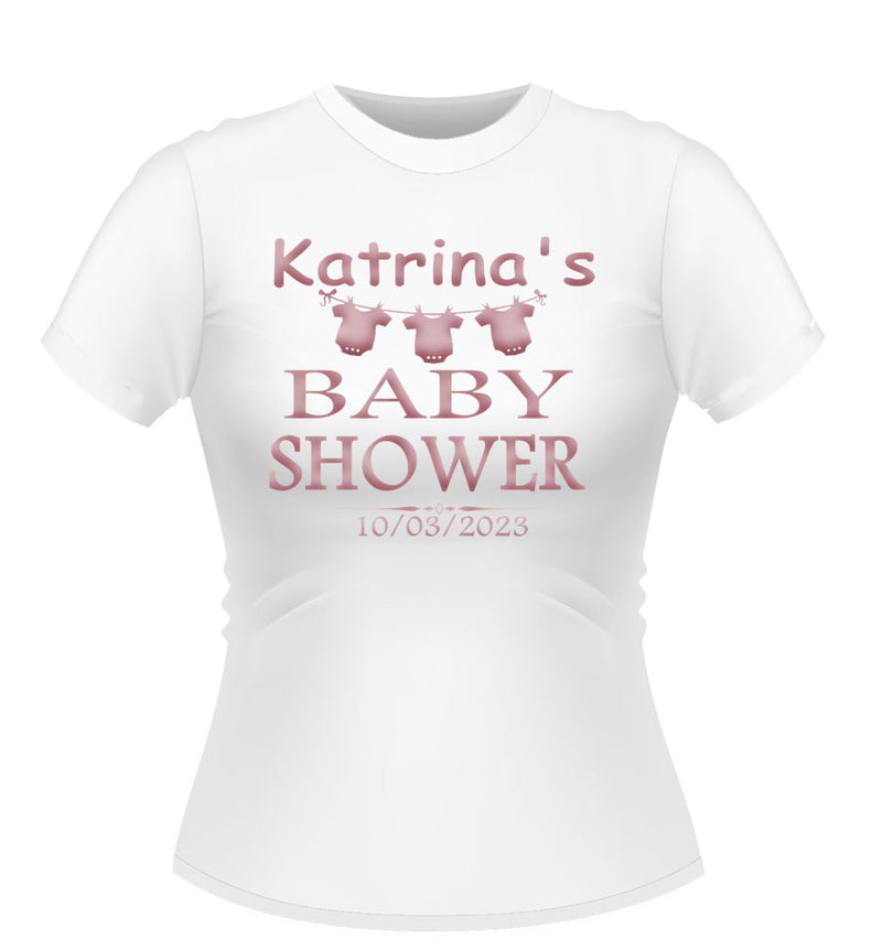 Cute Personalised Baby Shower Tshirt