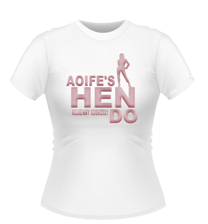 'Hen Do' Personalised T-Shirt