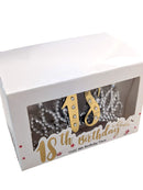 18th Champagne Gold Boxed Birthday Tiara