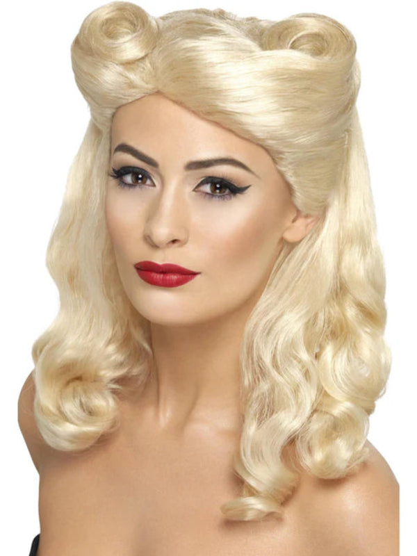40s Pin Up Wig, Blonde