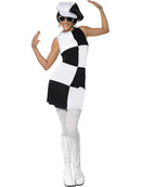 60s Party Girl Costume, Black & White