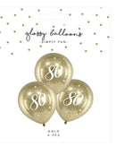 80 Gold Balloon