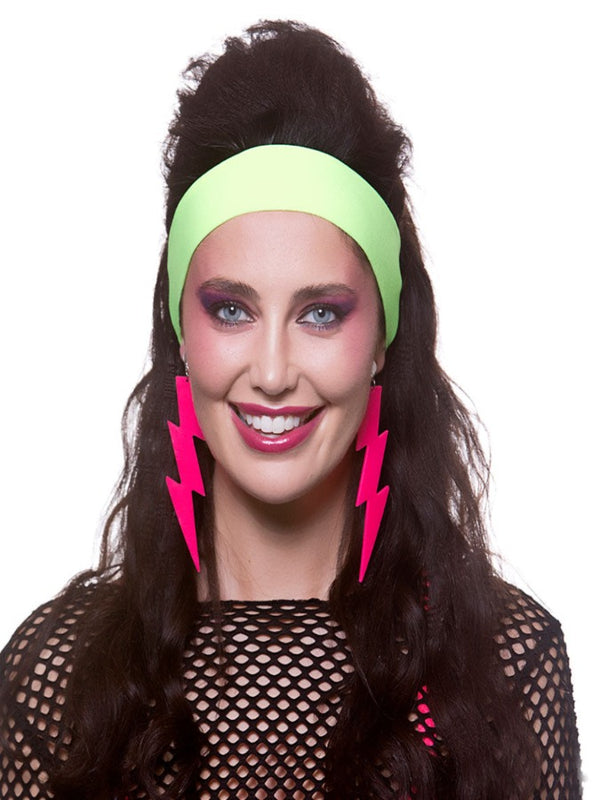 80's Headband - Neon Green