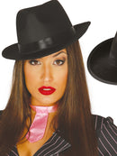 BLACK GANGSTER HAT HIGH QUALITY