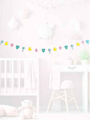 Baby Shower Felt Shaped Banner Bunting