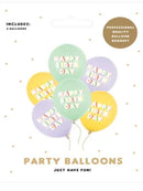 Balloons 30 cm, Happy Birthday, mix