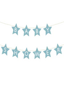 Banner Baby shower, 290x16.5 cm, light blue