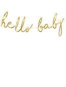 Banner Little Star - Hello Baby, gold