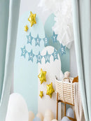 Banner Baby shower, 290x16.5 cm, light blue