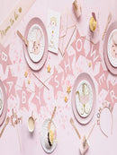 Banner Baby shower, 290x16.5 cm, light pink