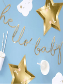 Banner Little Star - Hello Baby, gold