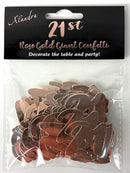 Big Size Rose Gold 21 Confetti