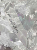Black Diamante 21st Birthday Sash