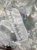 Black Diamante Happy Birthday Sash