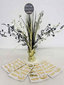 Black & Gold Personalised Birthday Table Centre