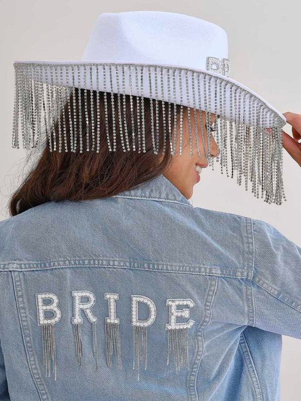 Bride Patches with Embellished Tassels