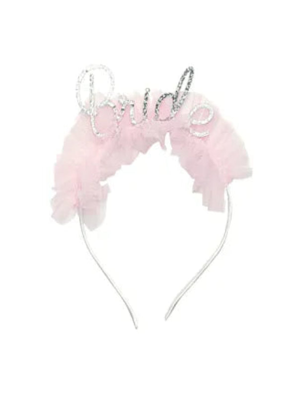 Bride headband with frill