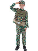 Camouflage Military Kids Costume