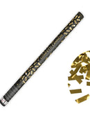 Confetti cannon with confetti, Extra Large, gold