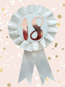 Cream & Gold 18th Birthday Rosette