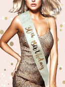 Cream & Gold 30th Birthday Sash