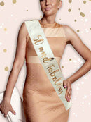 Cream & Gold 50th Birthday Sash