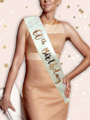 Cream & Gold 60th Birthday Sash