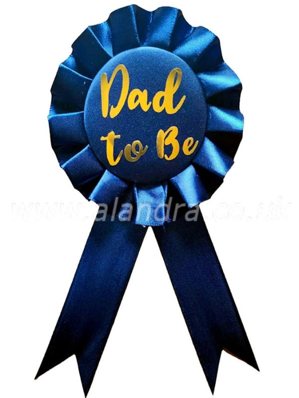 Dad to Be Navy Rosette