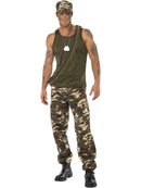 Deluxe Khaki Camo Costume, Male