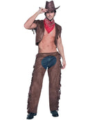 Fever Male Ride Em High Cowboy Costume, Brown