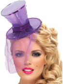 Fever Mini Top Hat on Headband, Purple New