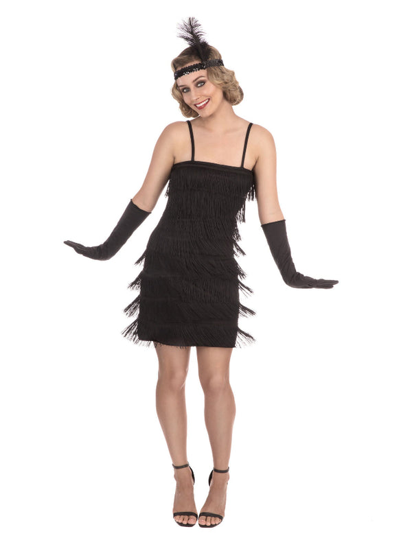 Flapper Dress Black Costume