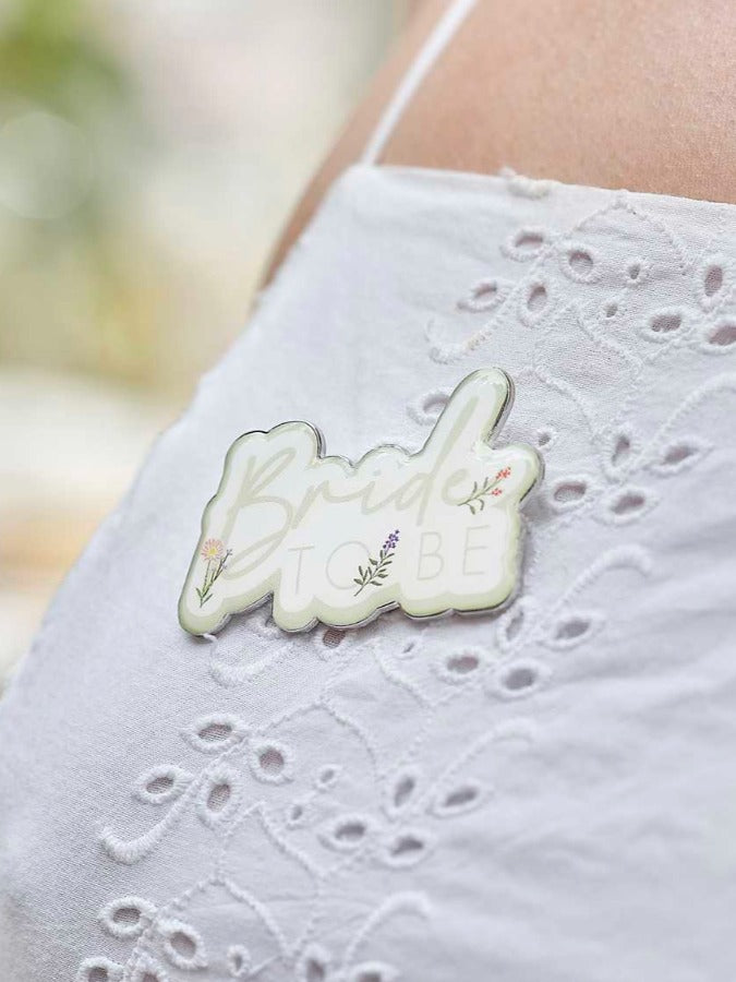 Floral Bride To Be Hen Party Badge